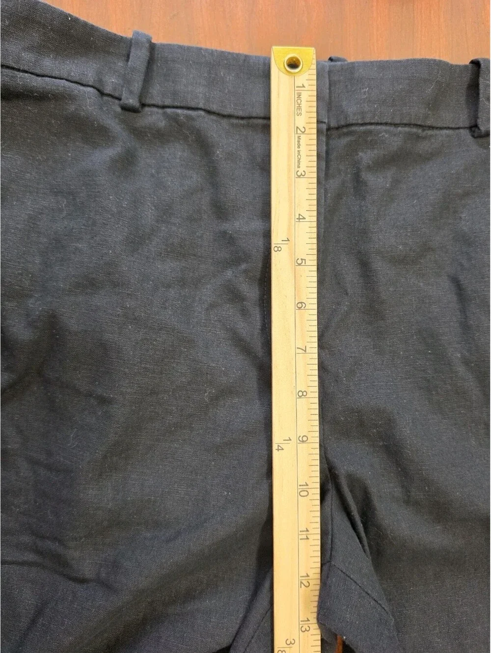 J Crew Womens Black Wide Leg Linen Blend Pants Size 12 Office Coastal Quiet Luxe